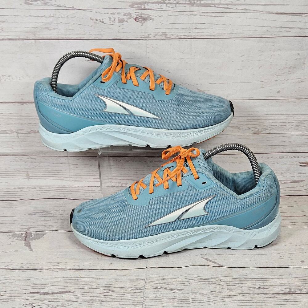 Altra Rivera Athletic Shoes Women's Light Blue Orange US 8.5 Altra EGO Mesh